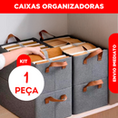 Caixa Organizadora Dobrável 25L com Alças – Kit com 2, 3 ou 4 Unidades para Organizar com Estilo e Economia de Espaço!