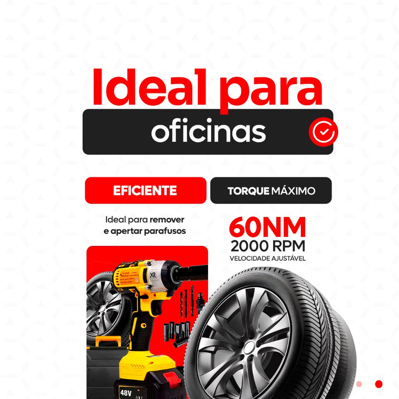 Furadeira e Parafusadeira de Impacto 48V Bivolt – Potência Profissional para Qualquer Trabalho!