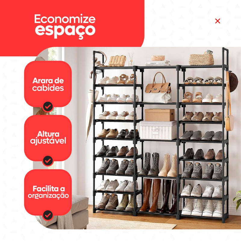 Sapateira Organizador Multiuso Grande 50 a 55 Pares