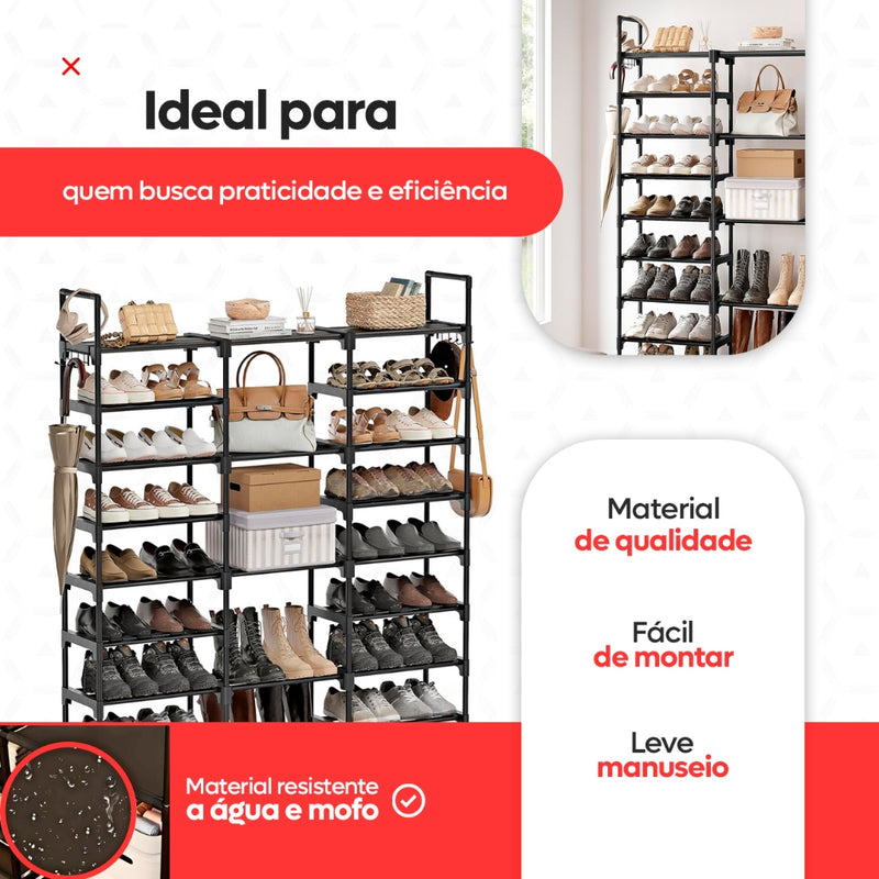 Sapateira Organizador Multiuso Grande 50 a 55 Pares