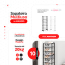 Sapateira Organizadora 10 Andares 20 Pares de Sapato Desmontável